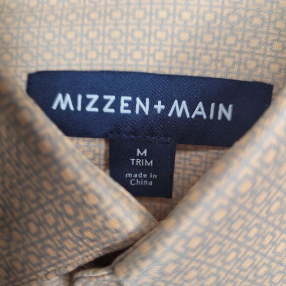 NWT Mizzen & Main Performance Shirt Mens M Casual Stretch Poly Button Up - Picture 4 of 13
